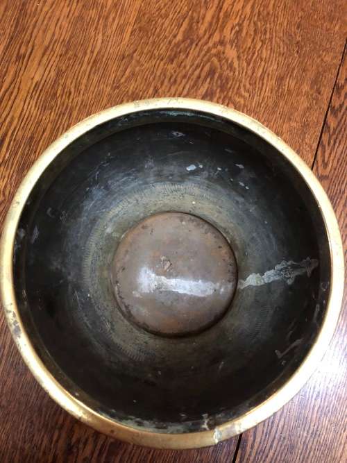 Solid brass planter
